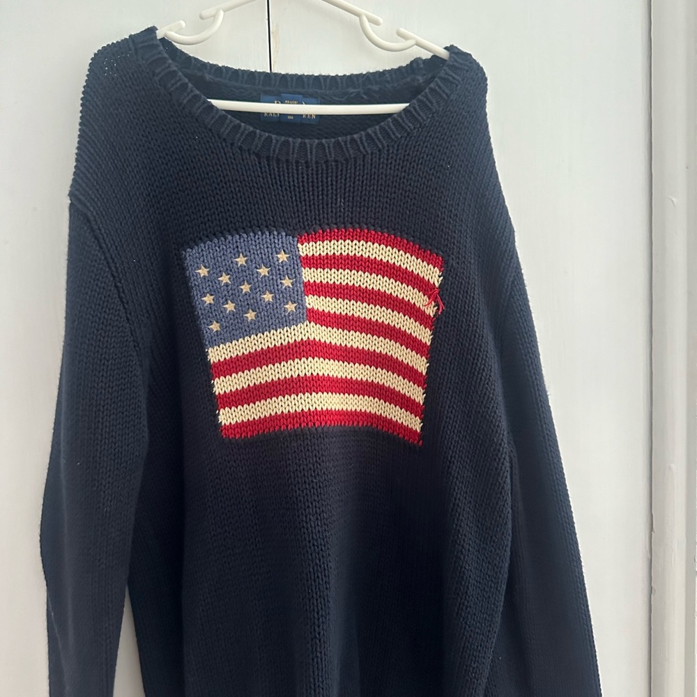 Polo Ralph Lauren American flag sweater - worn twice